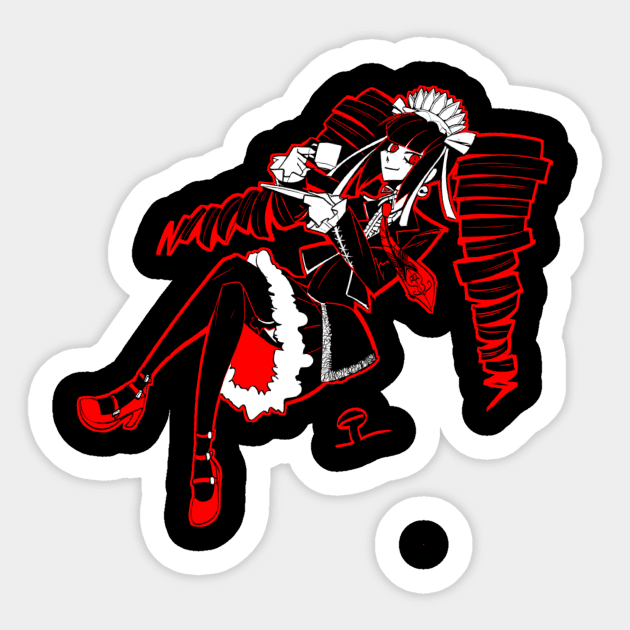 Celestia Ludenberg spot of tea Sticker by AroMac